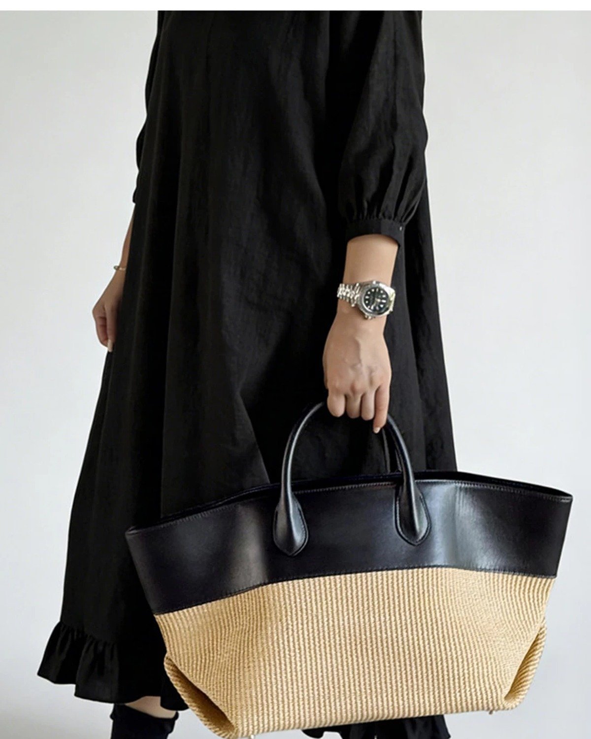 La Borsa Tote Woven Colorblock