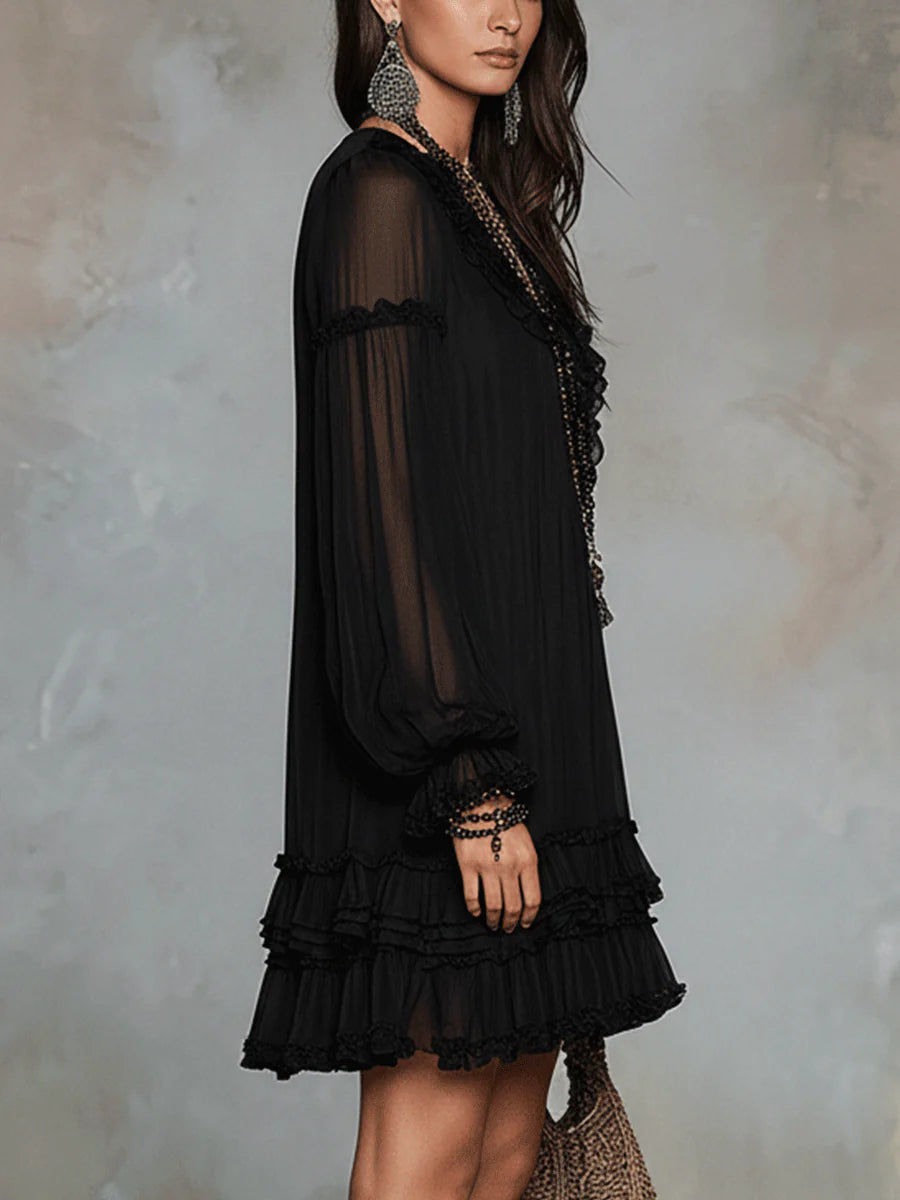 AURELIA | ABITO MINI CON RUFFLE
