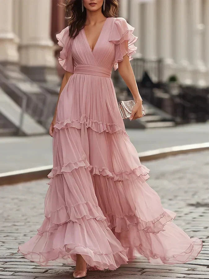 Zoe | Abito da Sposa Maxi Elegante Rosa Chiaro
