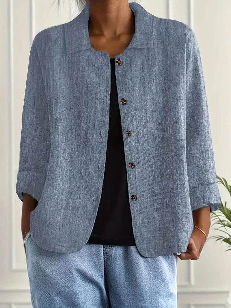 Evelyn | Easy Everyday Button Blouse