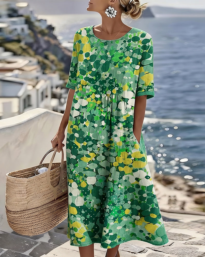 Adriana™ | Elegante Abito Midi Floreale Estivo