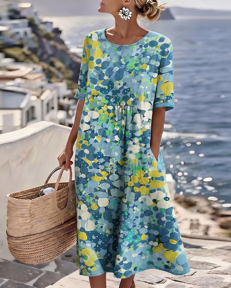 Adriana™ | Elegante Abito Midi Floreale Estivo