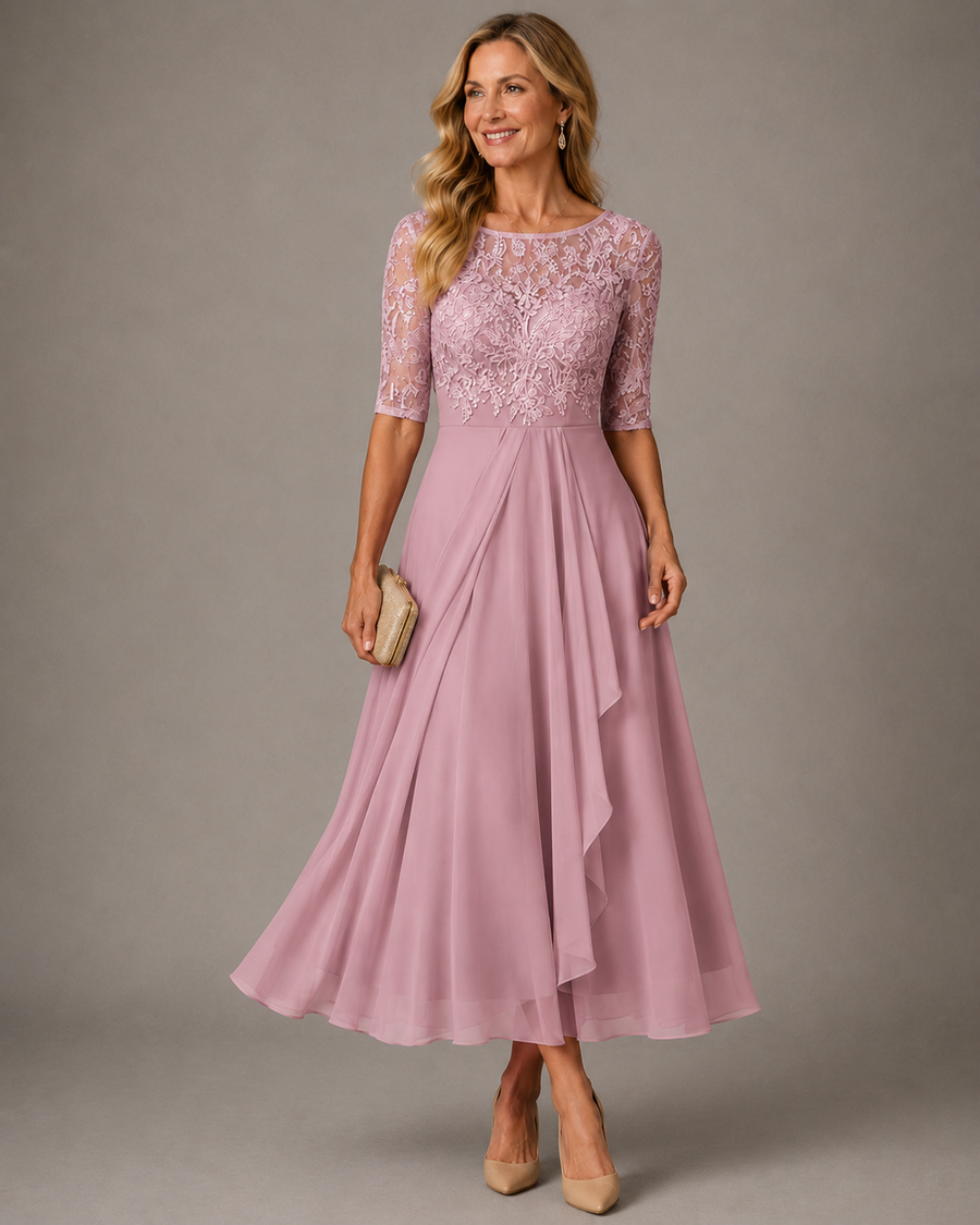 Effie™ Lace Bodice Midi Dress