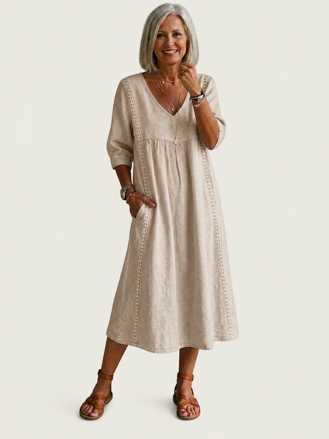 Abito Maxi A Linea Eleganza Juliette I