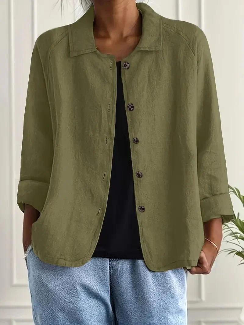 Evelyn | Easy Everyday Button Blouse