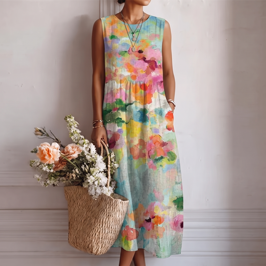Karla™ | Abito Midi Multicolore Elegante