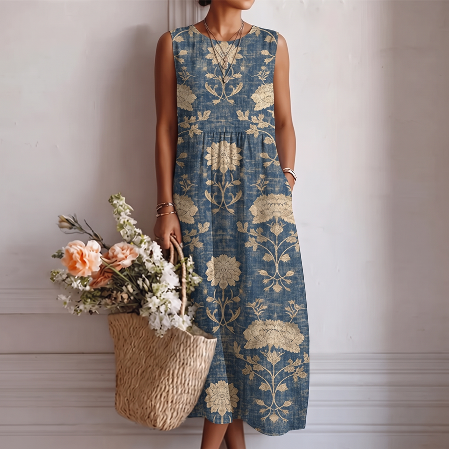 Alberte™ | Abito Midi Floreale Classico