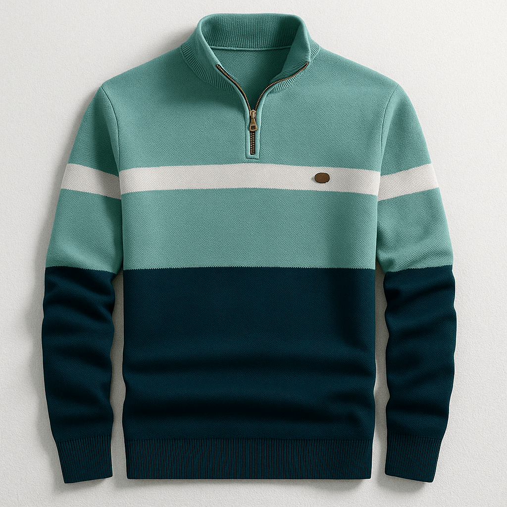 Lorenzo | Maglione a Mezza Zip Classico