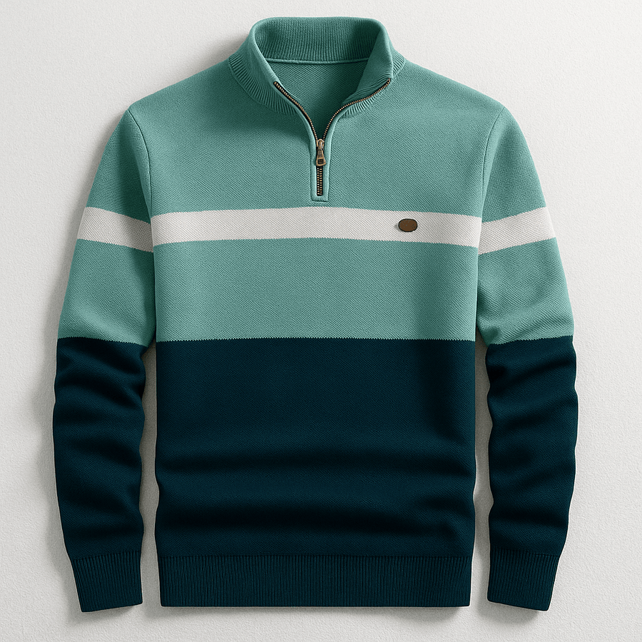 Lorenzo | Maglione a Mezza Zip Classico