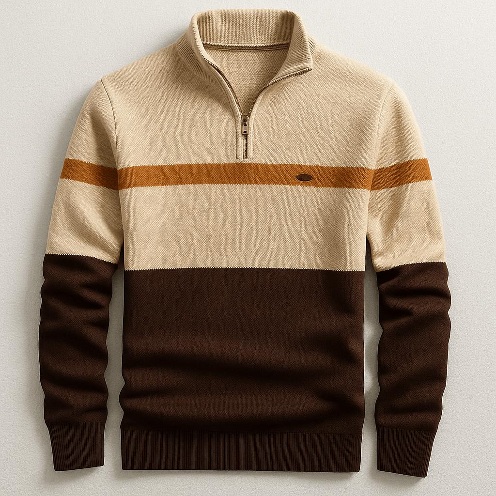 Lorenzo | Maglione a Mezza Zip Classico