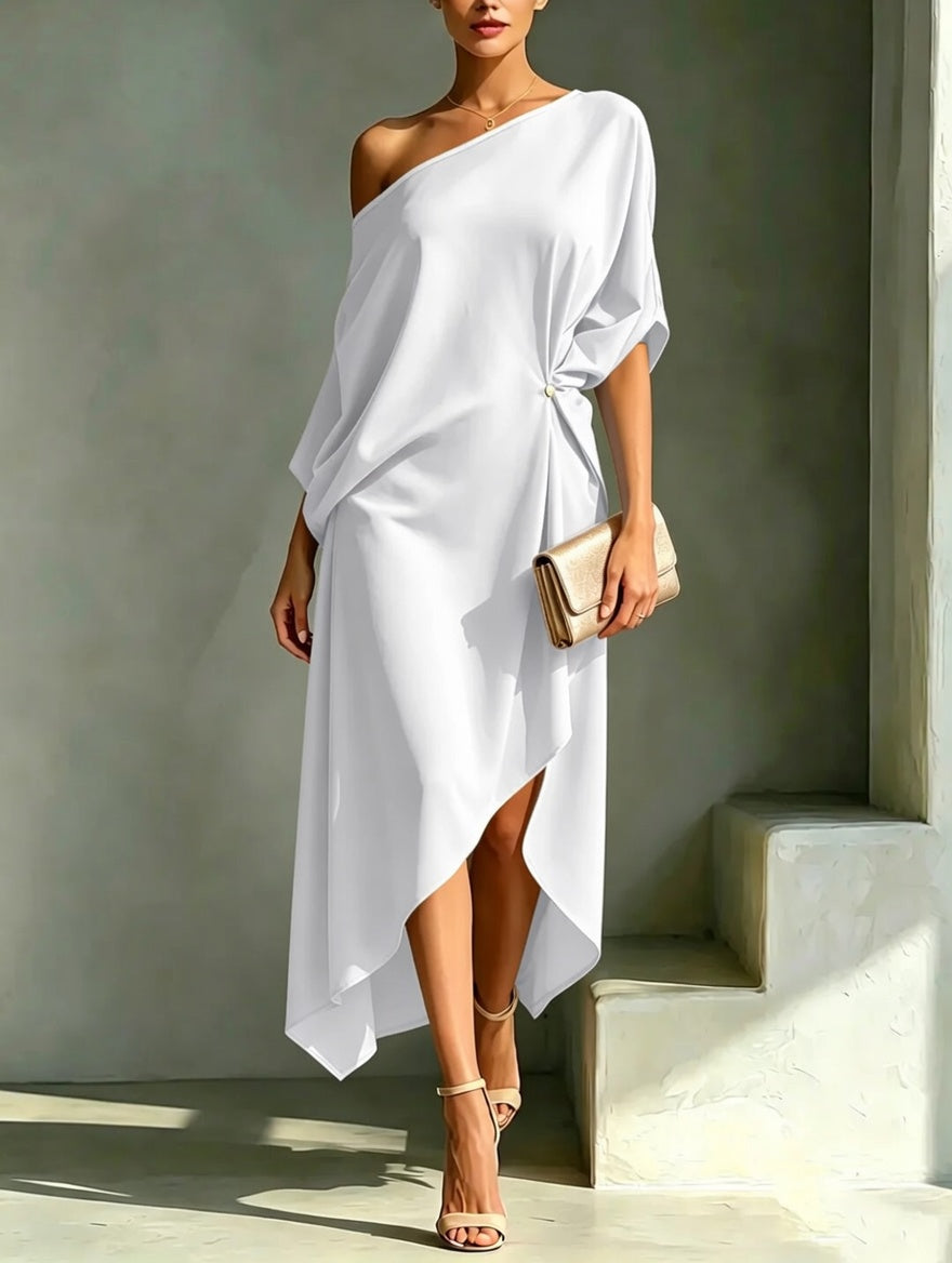 Giulia | Vestito elegante asimmetrico
