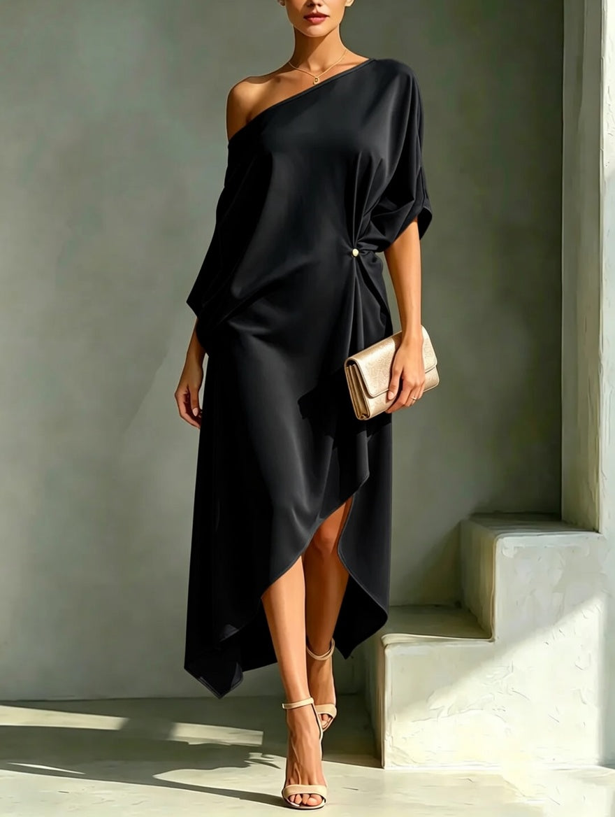 Giulia | Vestito elegante asimmetrico
