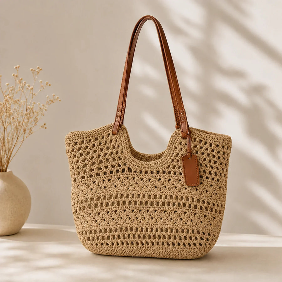 Clare Coastal | Borsa a Mano Intrecciata a Mano