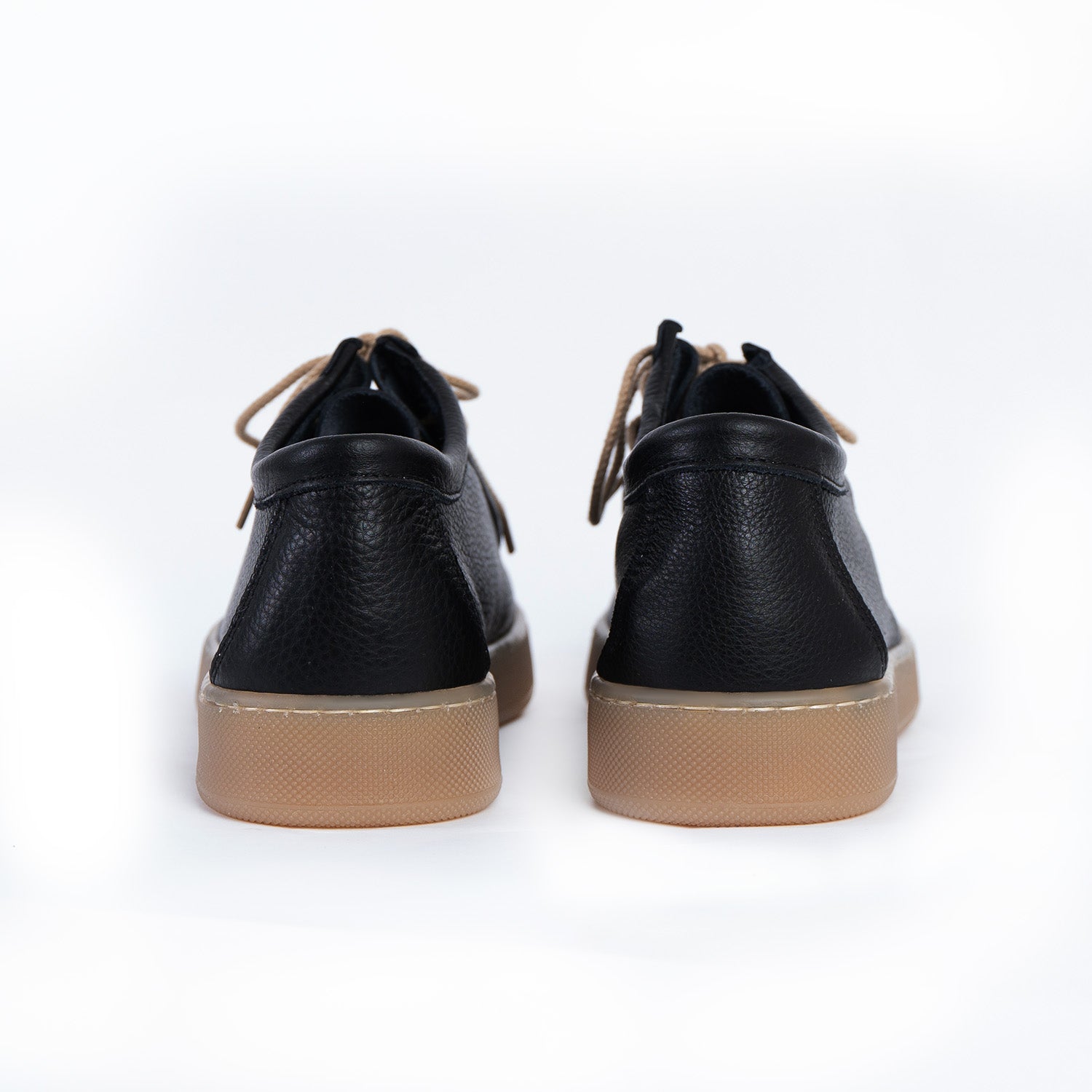 Frank Sneakers fondo ambra chiaro uomo in pelle bottolata