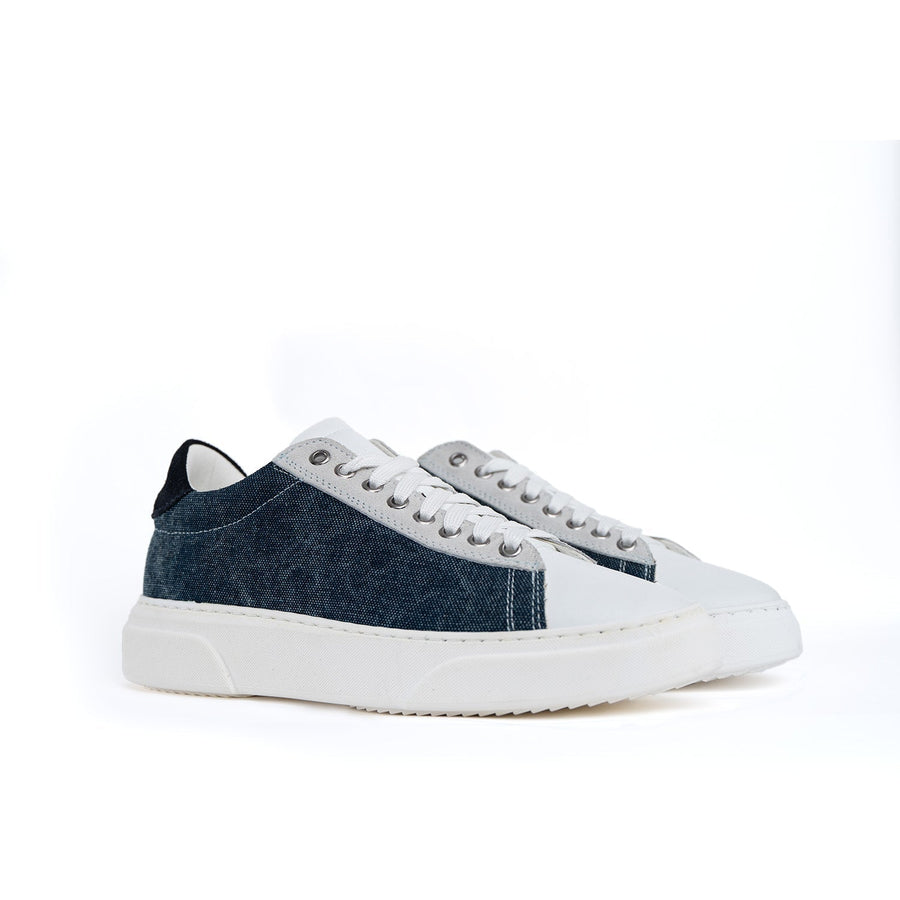 Sneakers Uomo Smith in Denim con fondo bianco