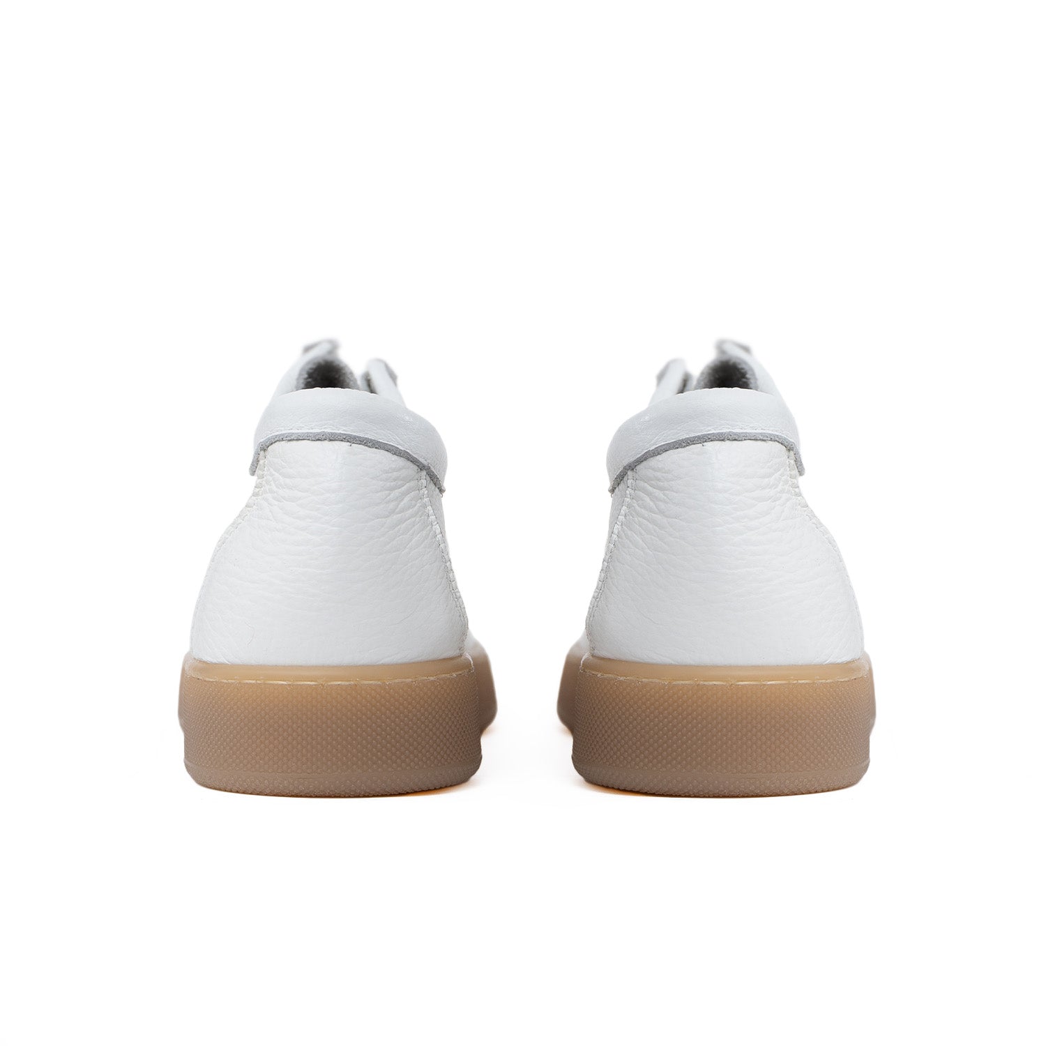 Frank Sneakers fondo ambra chiaro uomo in pelle bottolata