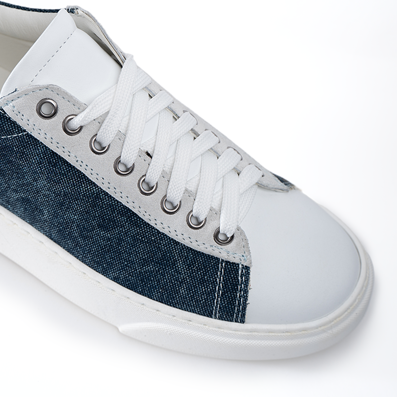 Sneakers Uomo Smith in Denim con fondo bianco