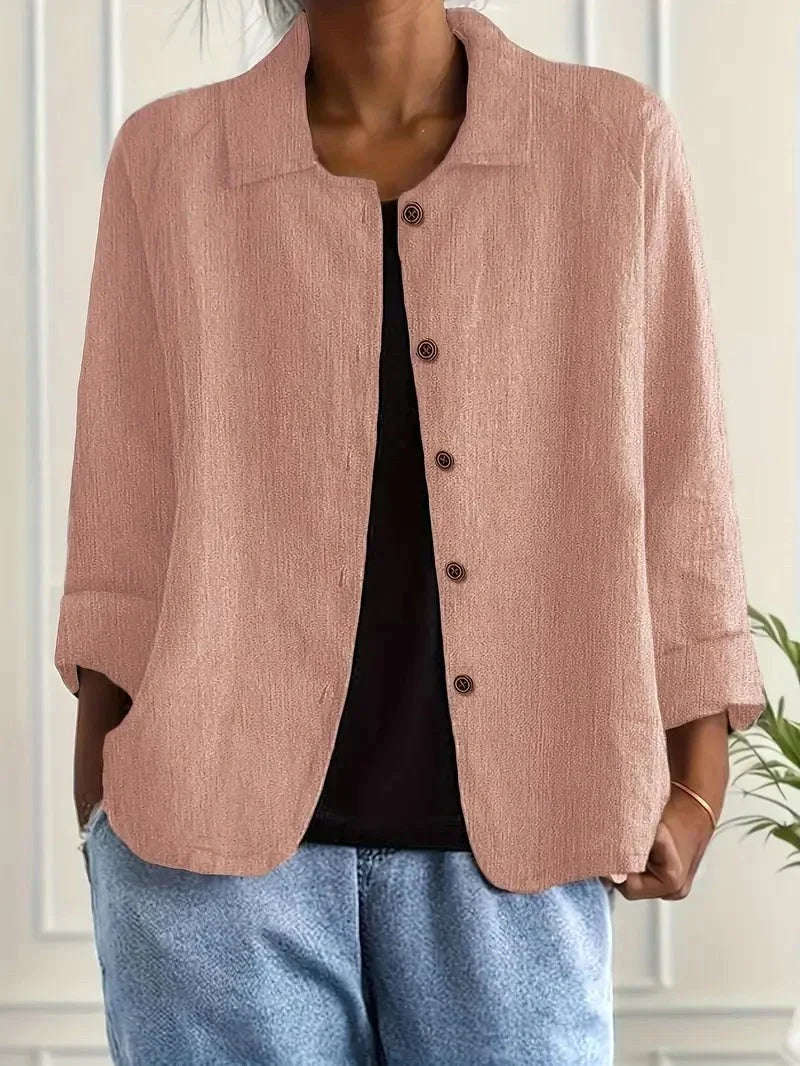 Evelyn | Easy Everyday Button Blouse