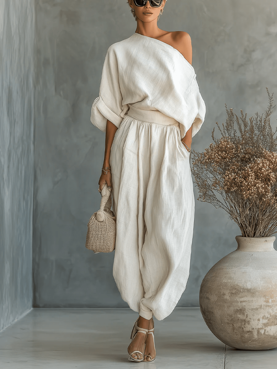 MILA | OFF-THE-SHOULDER TWO-PIECE SET