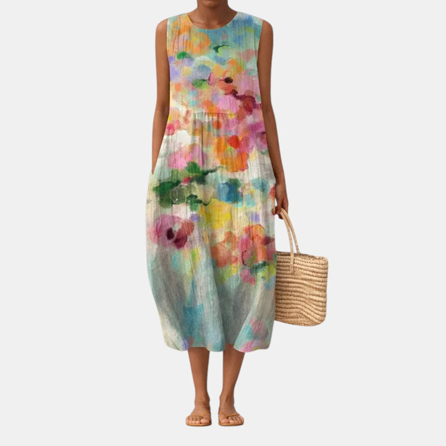 Karla™ | Abito Midi Multicolore Elegante