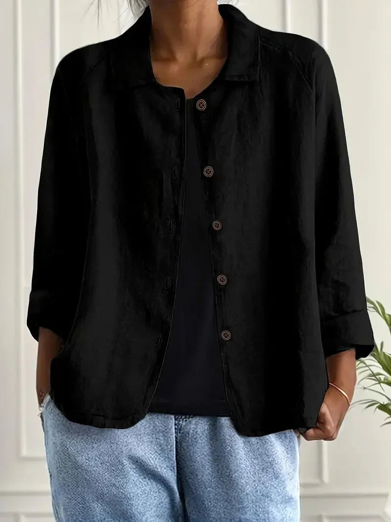 Evelyn | Easy Everyday Button Blouse