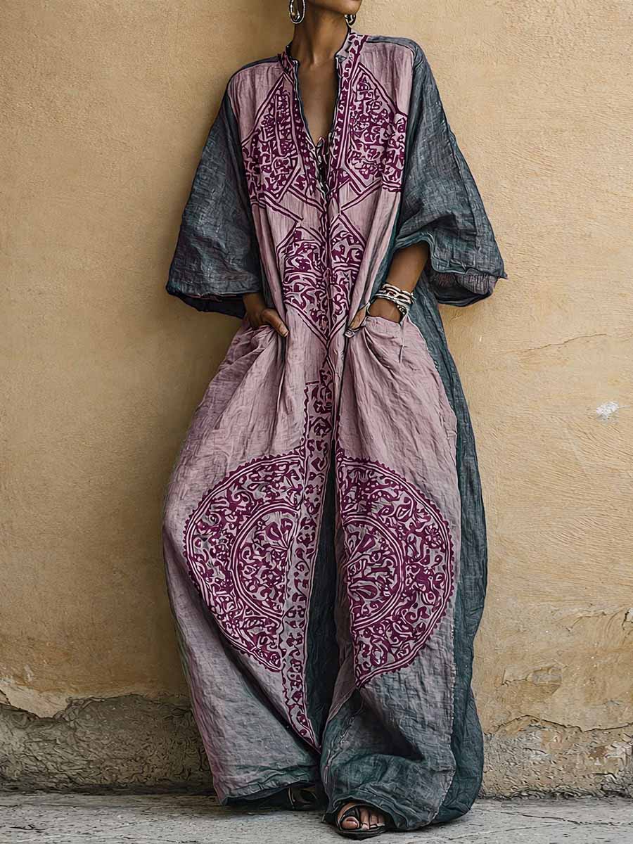 Luna | Elegante tuta vintage con scollo a V