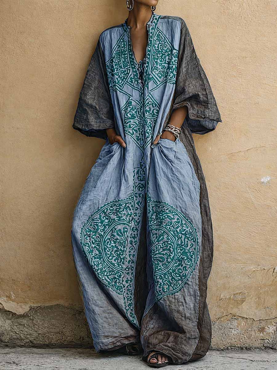 Luna | Elegante tuta vintage con scollo a V