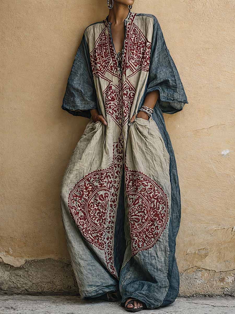 Luna | Elegante tuta vintage con scollo a V