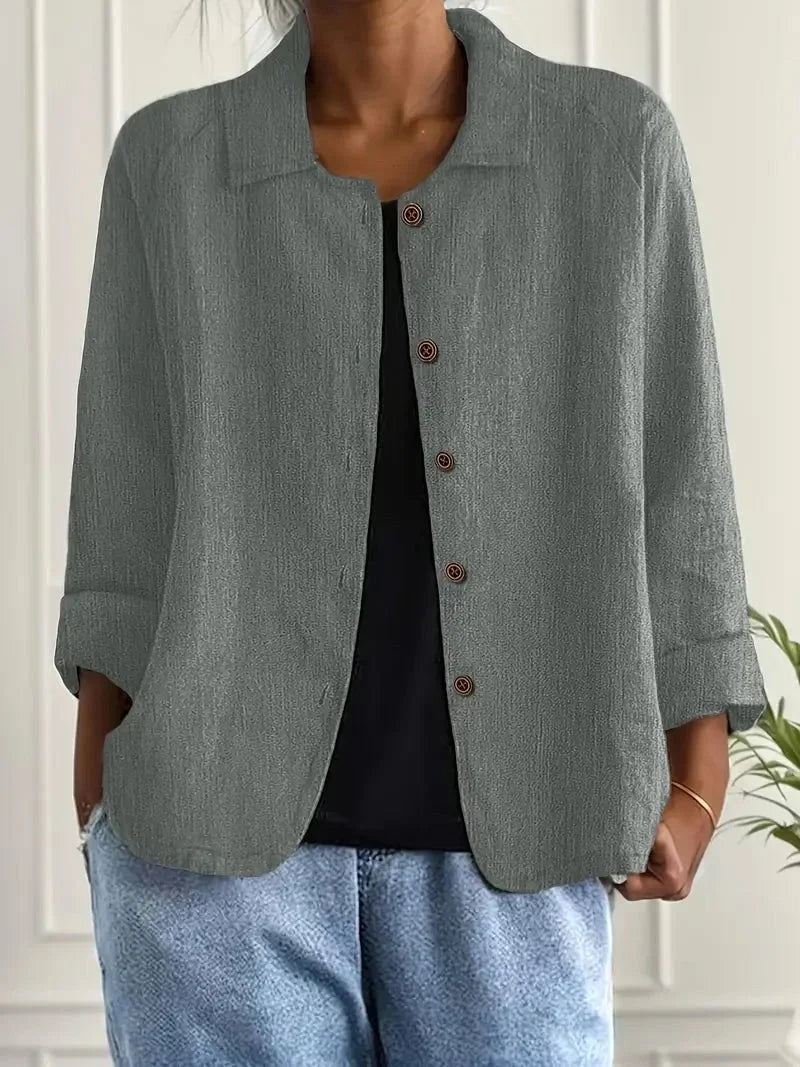 Evelyn | Easy Everyday Button Blouse