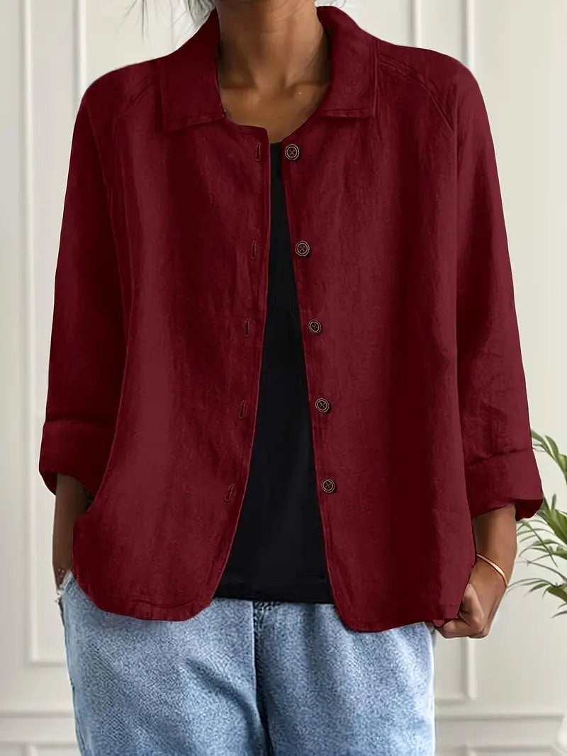 Evelyn | Easy Everyday Button Blouse