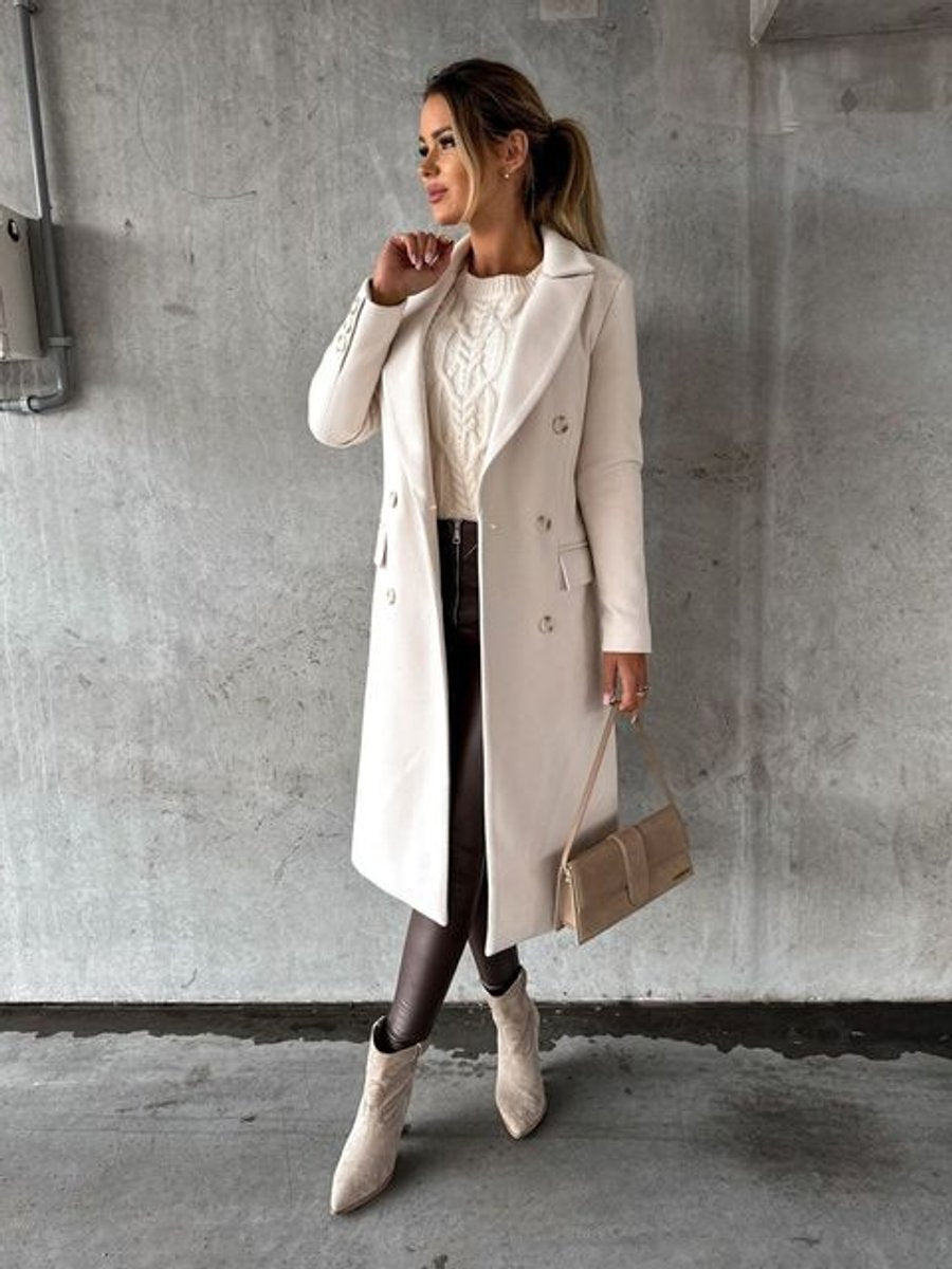 Emeline | Double-Breasted Longline Overcoat