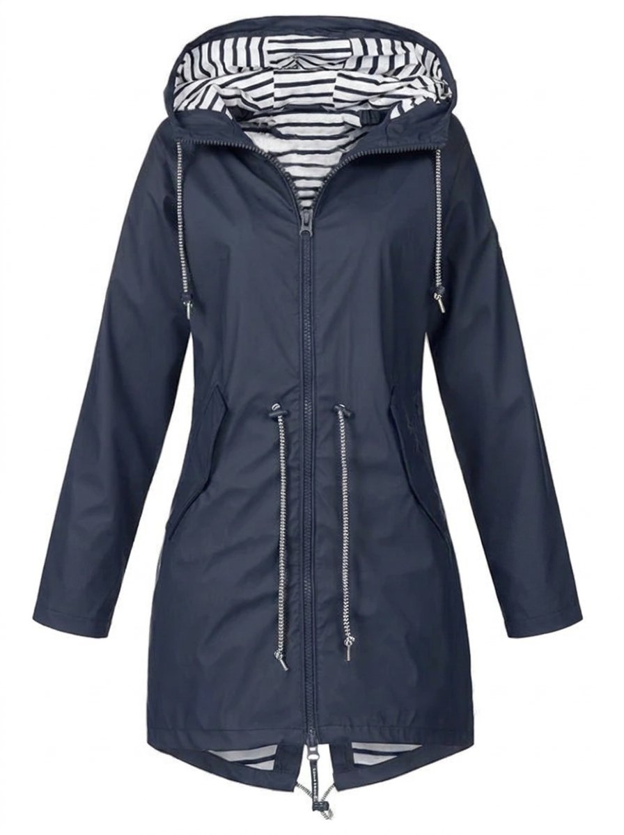 Margaret | Hooded Drawstring Raincoat