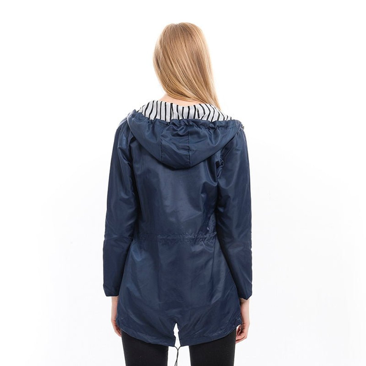 Margaret | Hooded Drawstring Raincoat