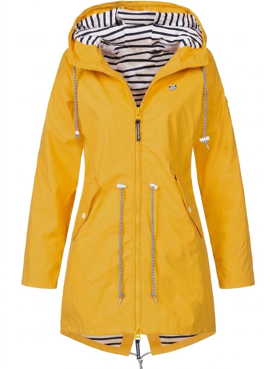Margaret | Hooded Drawstring Raincoat