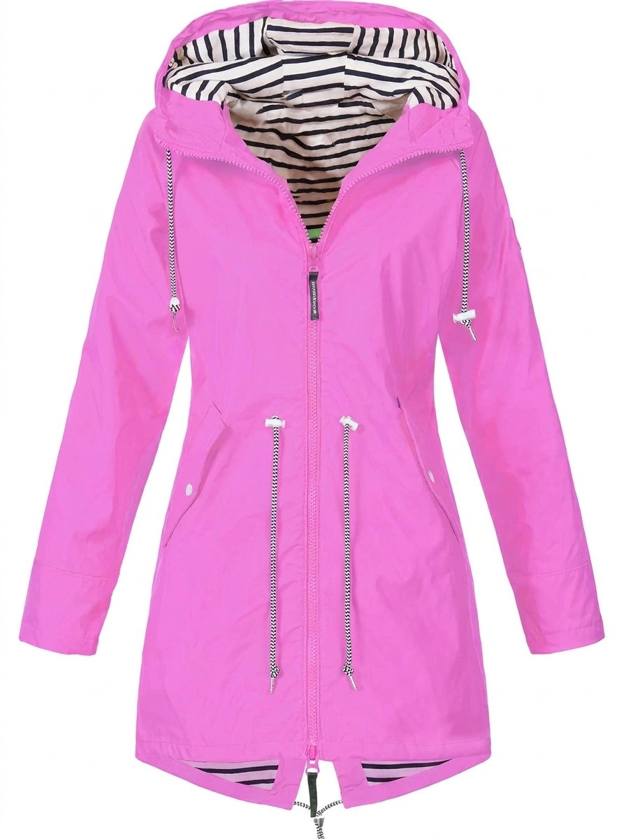 Margaret | Hooded Drawstring Raincoat